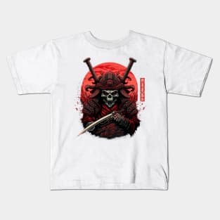 The Samurai of the Crimson Night Kids T-Shirt